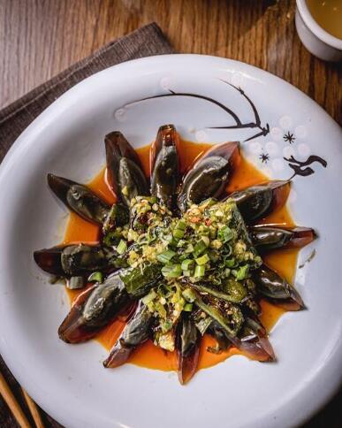Century Eggs with Chili Peppers (spicy)